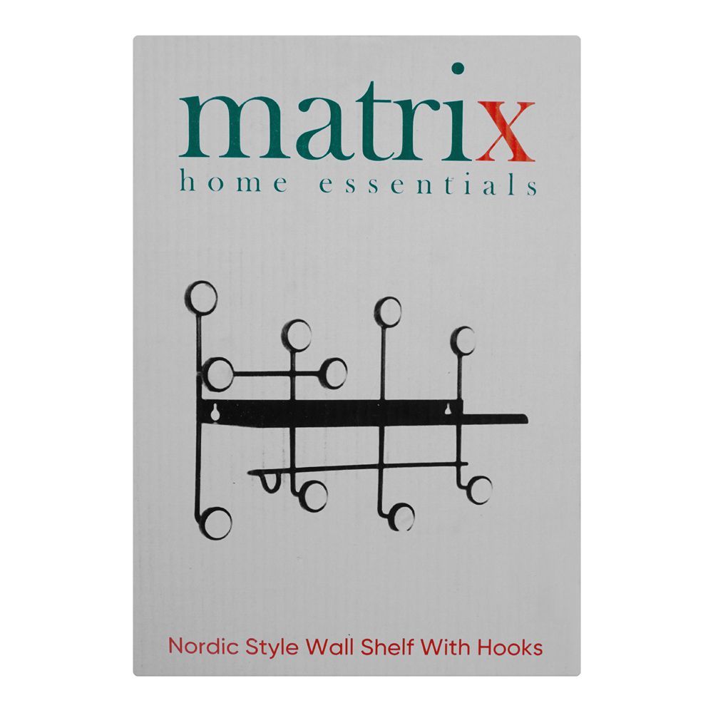 Matrix Nordic Style Wall Circle Shelf With Hooks - The House of Decor